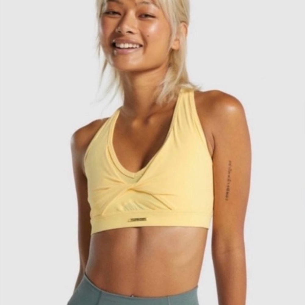 Gymshark Whitney Simmons Bright Yellow Sports Bra
